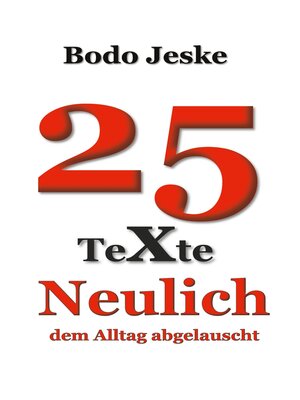 cover image of 25 Texte Neulich ...